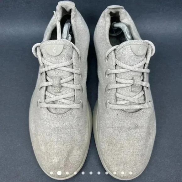 Allbirds Mens Merino Wool Runners in Sand Beige - Picture 4 of 7